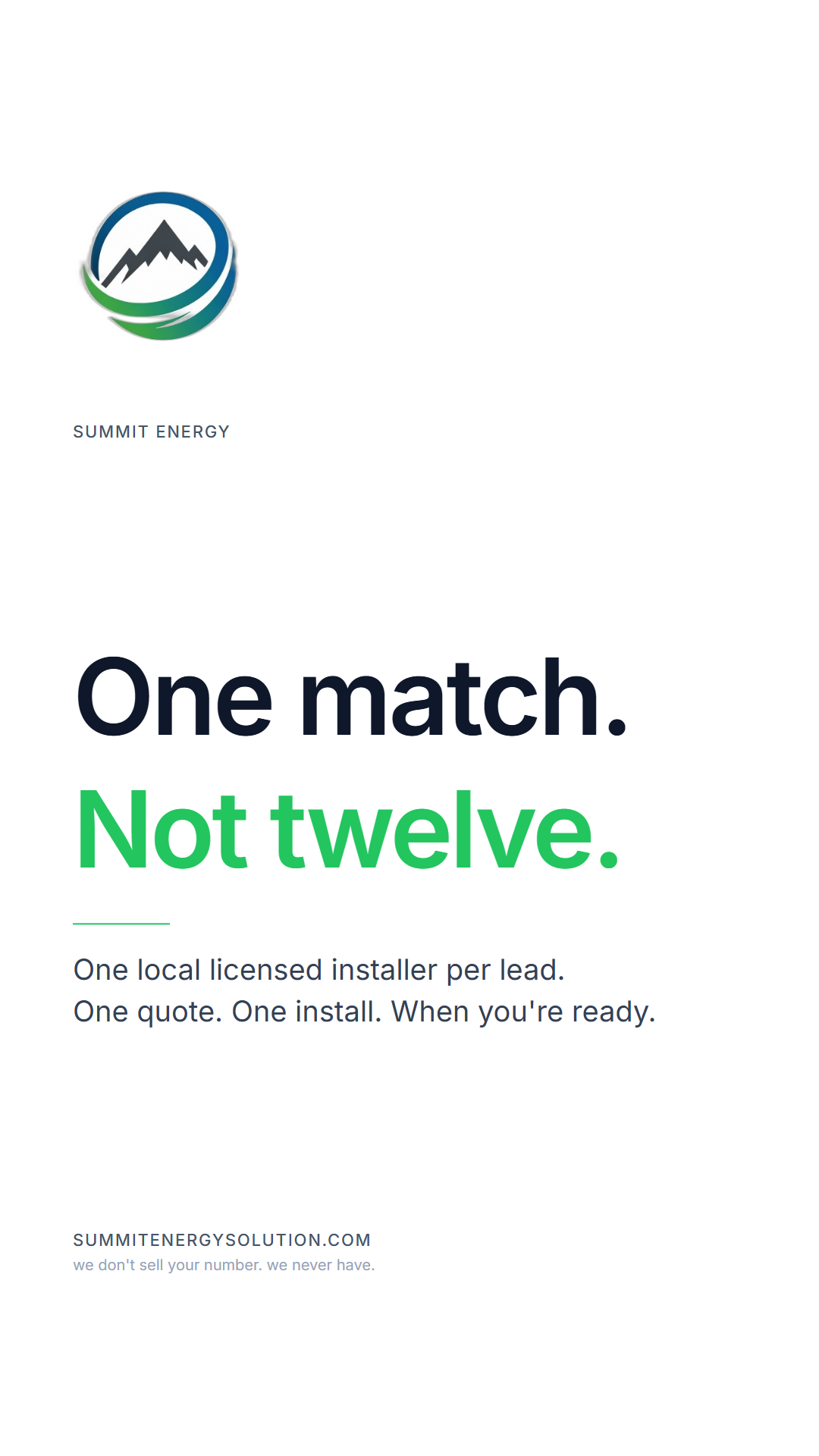 One match brand card